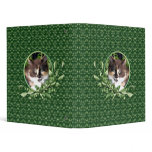 Cute Green Eyed Calico Kitten 1 Inch Binder