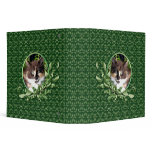 Cute Green Eyed Calico Kitten 2 Inch Binder