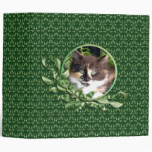 Cute Green Eyed Calico Kitten 2 Inch Binder