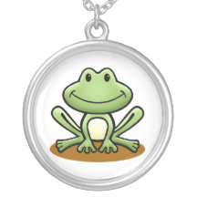 Cute Green Frog Pendant