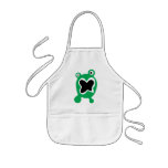 Cute green monster aprons