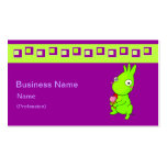 Cute Green monster Business Cards