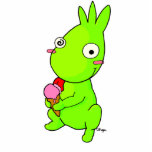 Cute Green monster Photo Cut Outs
