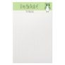 Cute Green Owl Custom Personalized Stationery