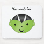 Cute green vampire mousepads