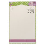 Cute green vintage stationery - Social icons