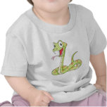 Cute Green Viper Snake Cartoon Shirt
