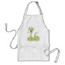 Cute Green Viper Snake Cartoon Shirt Aprons