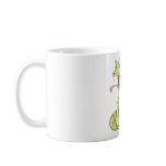 Cute Green Viper Snake Cartoon Shirt Coffee Mugs