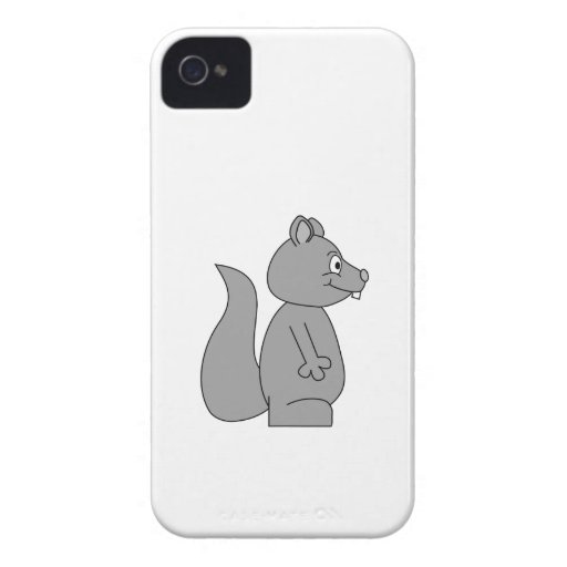 Cute Grey Squirrel iPhone 4 Case-Mate Cases