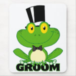 cute groom cartoon frog character mouse pads
