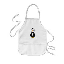 Cute Groom Penguin Aprons