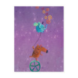 Cute Guy on Monocycle Postcards