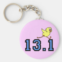 Cute half marathon key chains