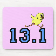 Cute half marathon mousepads
