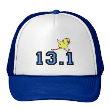 Cute half marathon trucker hat