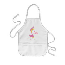 Cute Halloween Apron with Giraffe in Bunny Suit