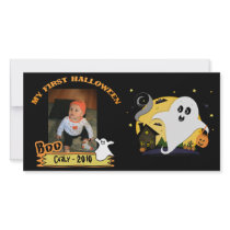 Cute Halloween Custom Photo Card