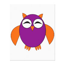Cute Halloween Owl Canvas Print