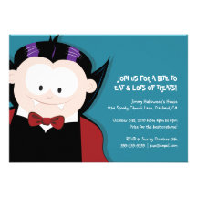Cute Halloween Vampire | Kids Party Invitation