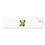 Cute Happy Baby Bee Arms Hands Up Waving Bumper Sticker