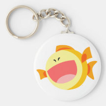 Cute Happy Cartoon Fish Keychain