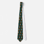 Cute Happy Cartoon Moose Tie