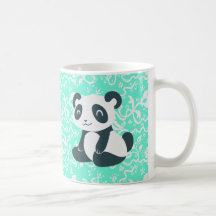 Cute Happy Cartoon Panda Mugs