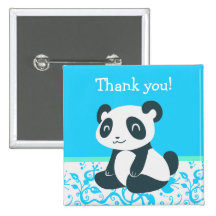Cute Happy Cartoon Panda Pin