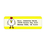 Cute Happy Chicken Return Address Labels