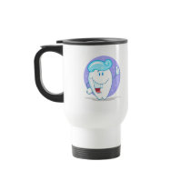 cute happy clean sparkling tooth cartoon character mugs