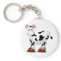 Cute Happy cow cartoon characters Keychain