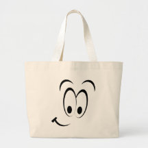Cute Happy Face Canvas Bags