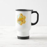 cute happy honey bee and honeycomb coffee mugs