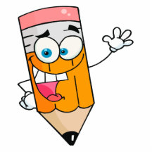 cute happy pencil cartoon acrylic cut out