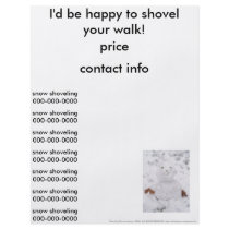 cute happy snowman flyers