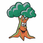 Cute Happy Tree Chest embroidered shirts