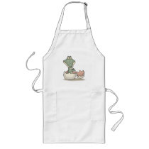cute hatching baby alligator aprons