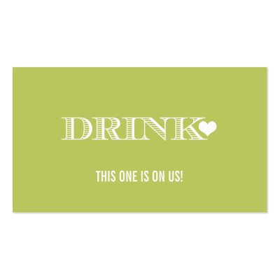 Drinks Voucher Template