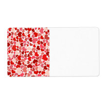 Cute Hearts Personalized Shipping Label