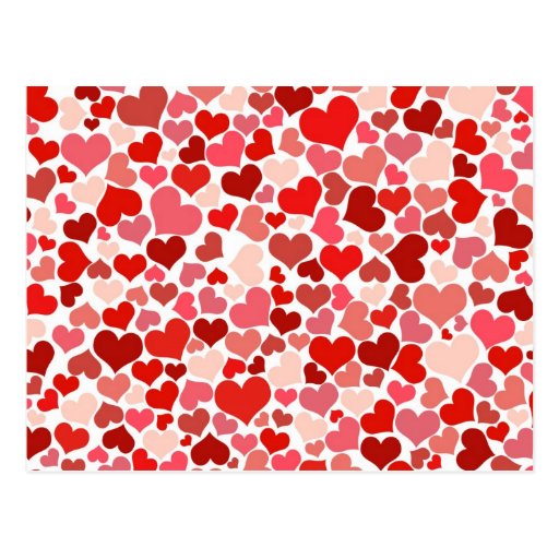 Cute Hearts Postcard