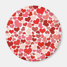 Cute Hearts Refrigerator Magnet