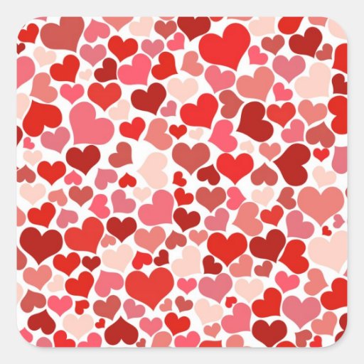 Cute Hearts Stickers