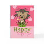 Cute Hedgehog, Happy Valentines Day Cards