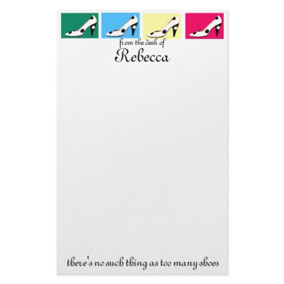 Cute High Heel Shoes stationery by Rebecca_Reeder