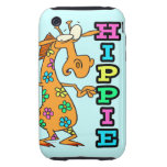 cute hippie flowers giraffe cartoon character iPhone 3 tough cover