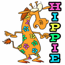 cute hippie flowers giraffe cartoon character acrylic cut outs