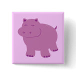 Cute Hippo Button