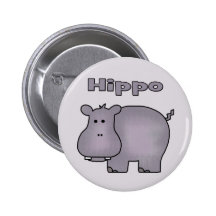Cute Hippo Buttons