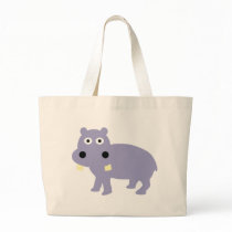 Cute Hippo Comic Style - hippopotamus Tote Bag